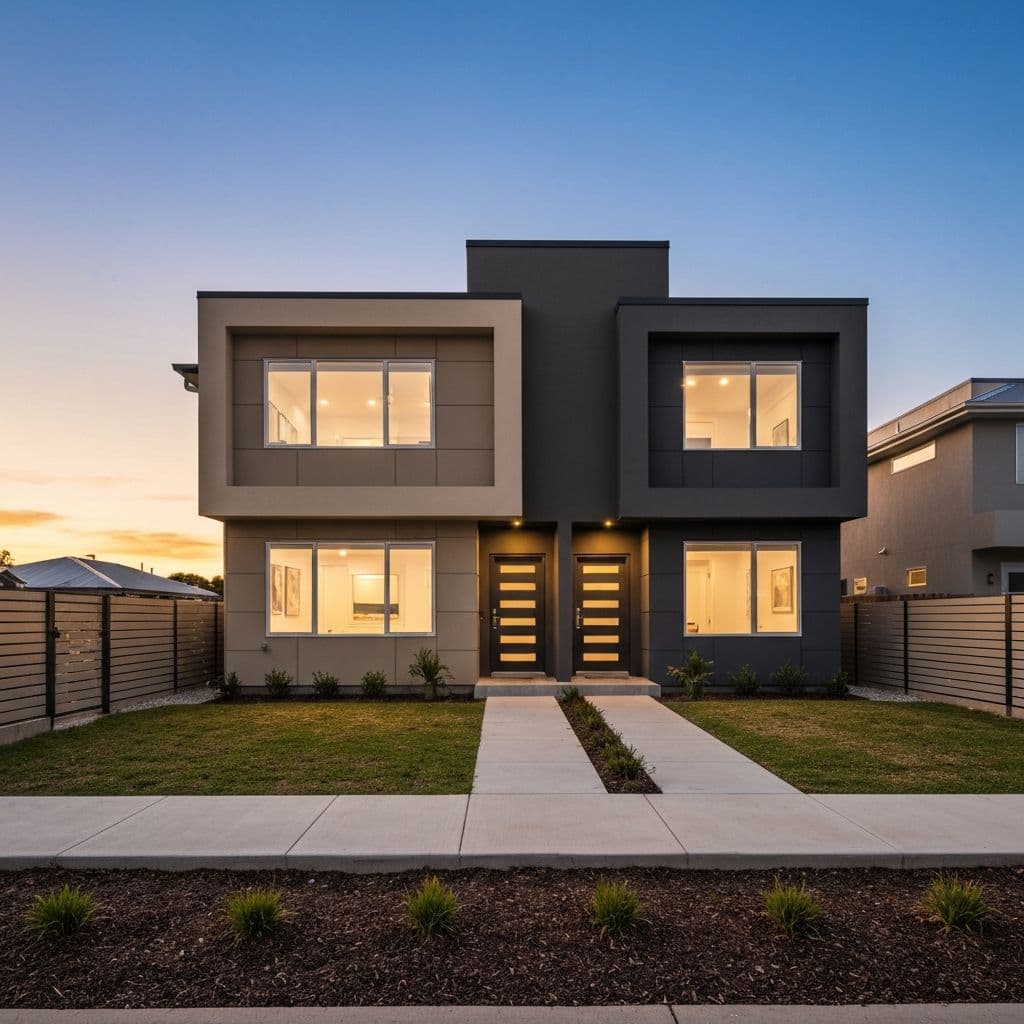 Modern multi-unit real estate investment property
